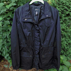 Style & Co. Stylish Midweight Ruffle-Front Jacket